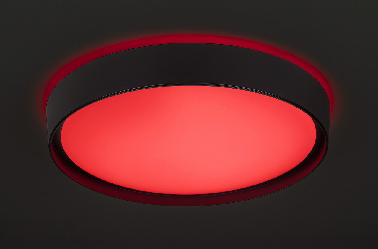 Plafoniera LED Achilles 3146, cu telecomanda, 40W, 3200lm, lumina calda+neutra+rece, IP20, neagra, Rabalux - 2 | YEO