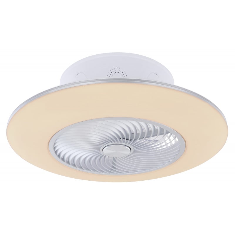 Plafoniera LED Kello 03623, cu ventilator, dimabila, cu telecomanda, 36W, 2200lm, lumina calda+neutra+rece, IP20, alba, Globo Lighting