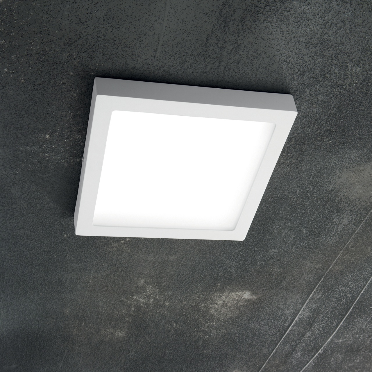 Plafoniera LED patrata Universal D30, 22W, 2230lm, lumina neutra (4000 K), IP20, alba, Ideal Lux