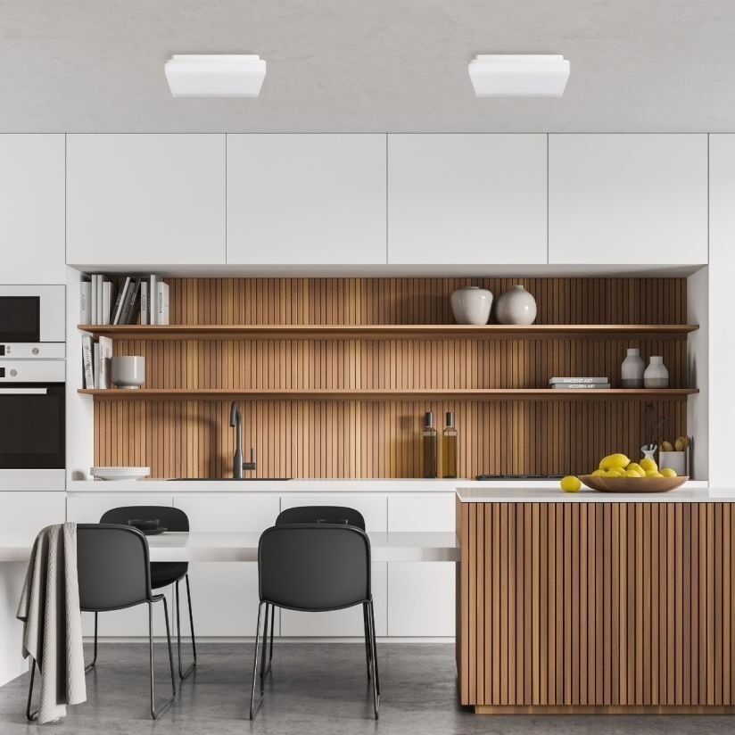 Plafoniera LED Tetra, 18W, lumina calda/neutra/rece, IP54, alba, Klausen - imagine 3