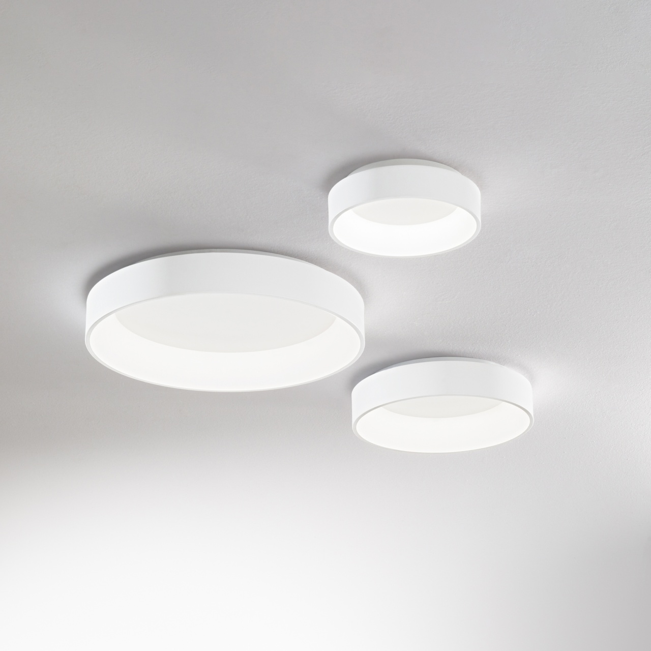 Plafoniera LED Ziggy D060, 43W, 3240lm, lumina calda (3000 K), IP20, alba, Ideal Lux
