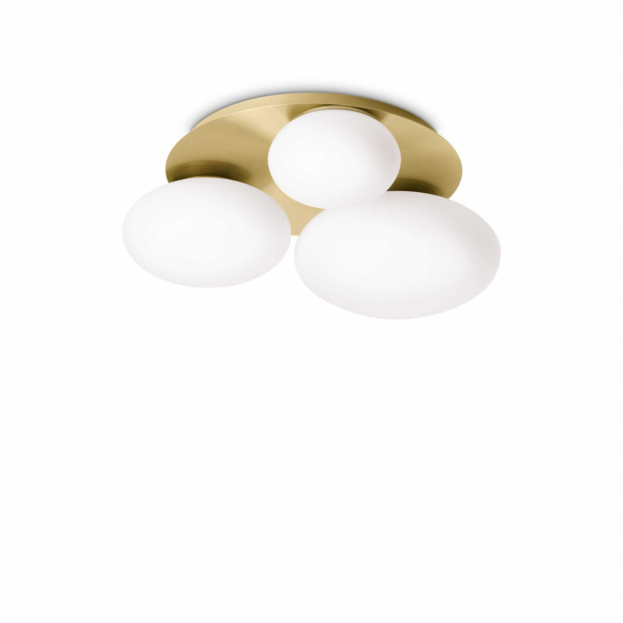 Plafoniera Ninfea 293660, 3xGX53, alba+aurie, IP20, Ideal Lux