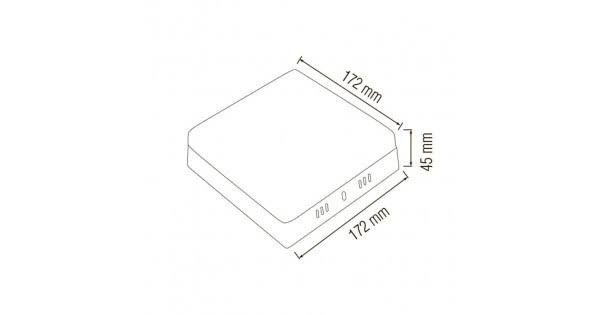 Plafoniera patrata LED Carla, 24W, lumina rece (7000 K), 2500lm, Horoz Electric - imagine 2