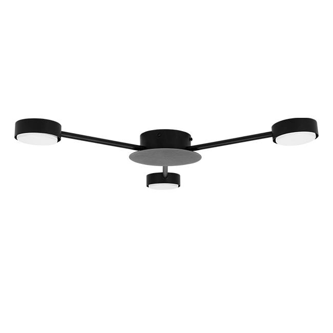 Plafoniera Zibo, 3xGX53, 65 cm, neagra, Masterled - 1 | YEO