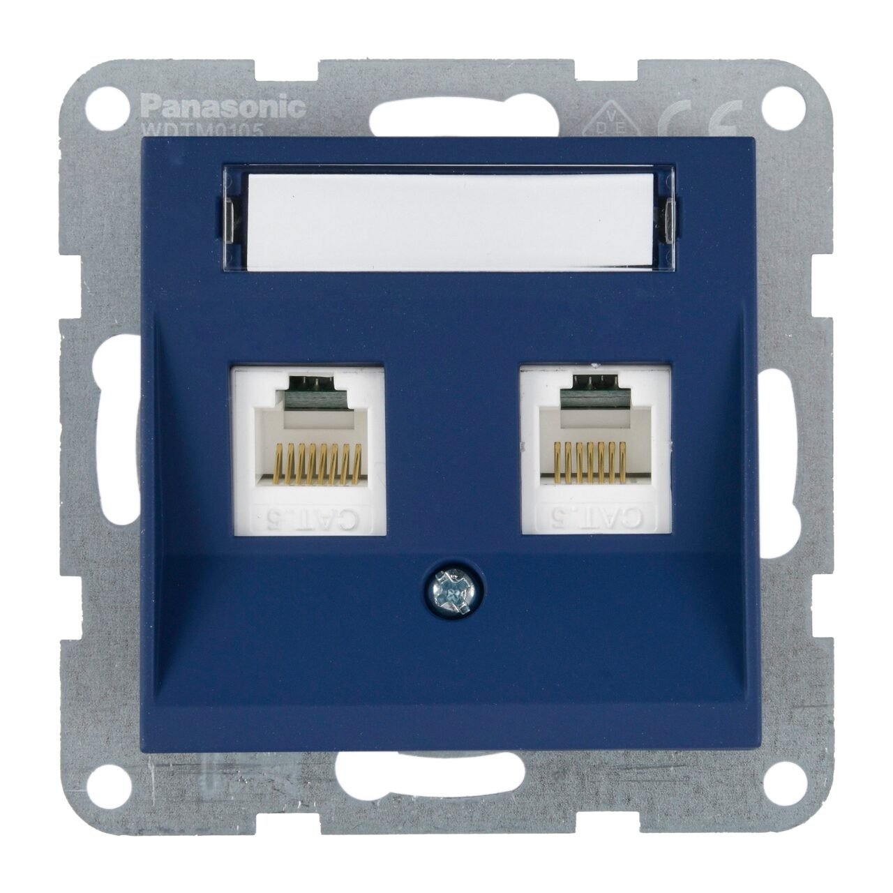 Priza dubla internet cat 5E, IP20, Ocean, Panasonic Karre Plus 55 Soft Touch