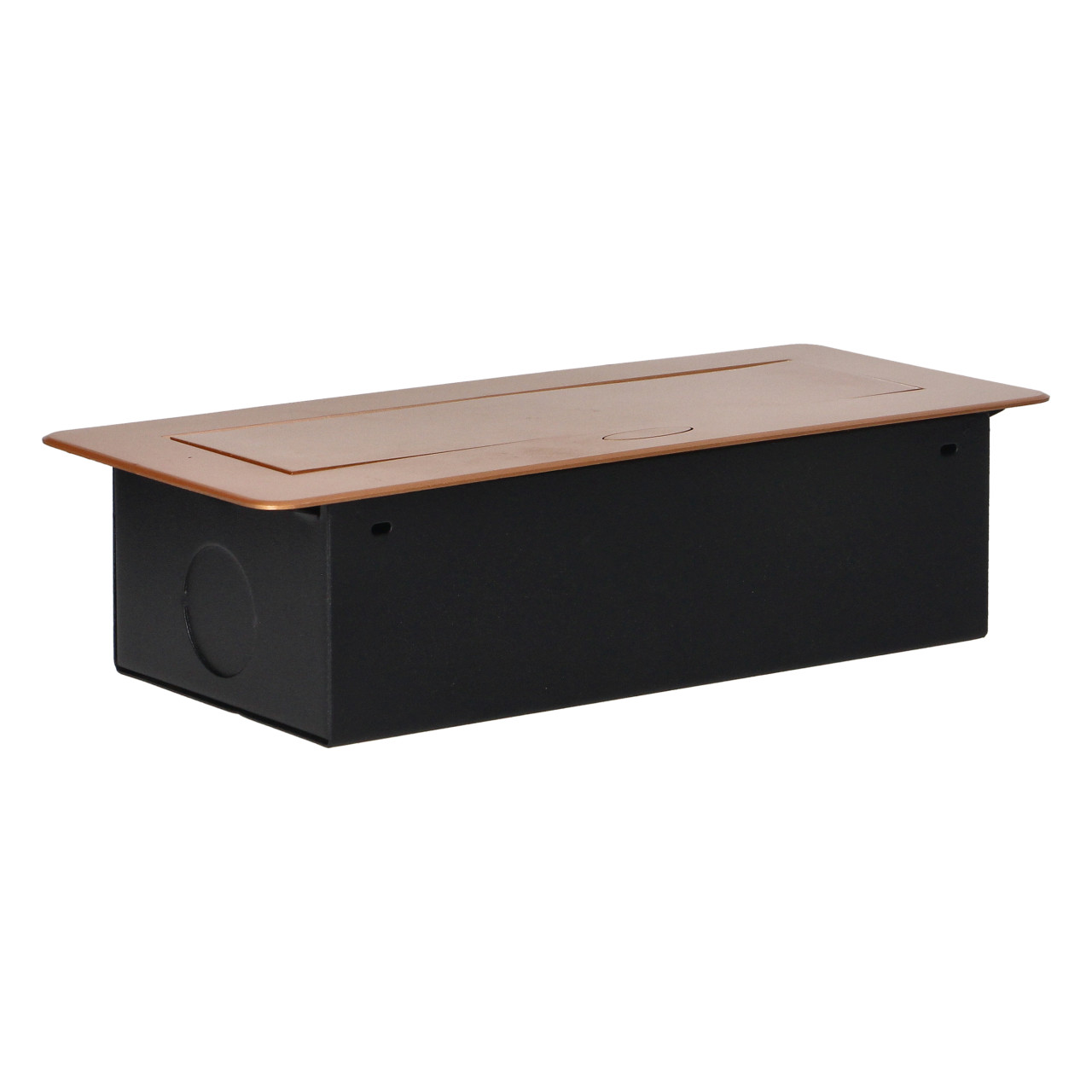 Priza incastrabila dreptunghiulara, 2 prize scuko + 2 USB 5V 2.1A, fara cablu, auriu, Orno - 3 | YEO