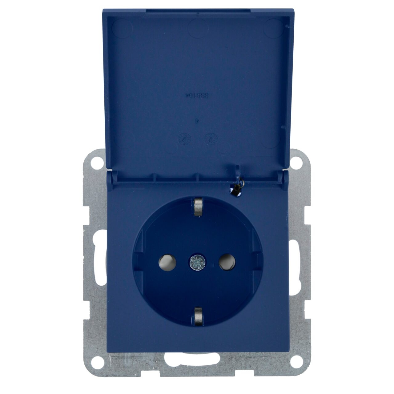 Priza simpla cu impamantare si capac, protectie copii, 16A, IP20, Ocean, Panasonic Karre Plus 55 Soft Touch