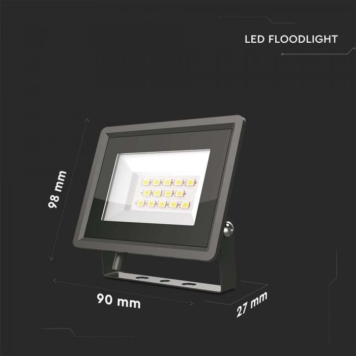 Proiector LED SMD 10W Corp Negru 6400K, 6729 V-TAC - 1 | YEO