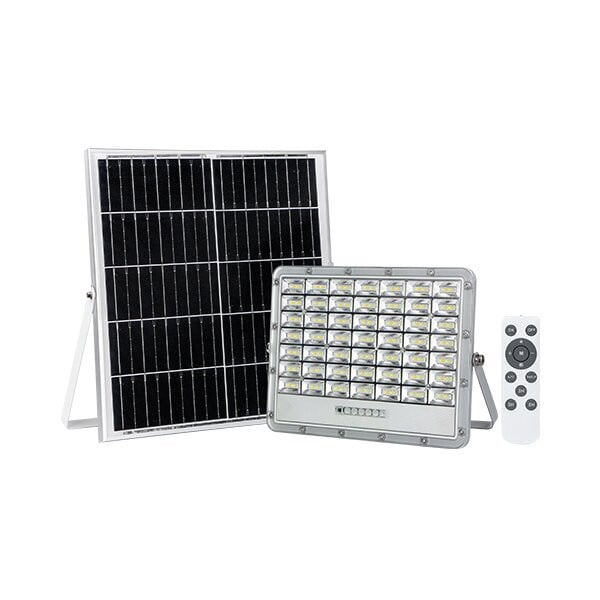 Reflector LED cu panou solar, cu telecomanda, 20W, temperatura de culoare ajustabila (3000-6000K), 1800 lm, IP65, Optonica