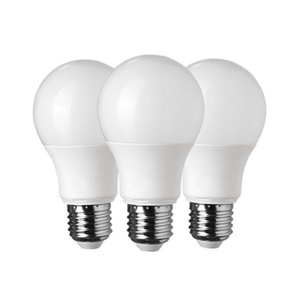 Set 3 becuri LED Optonica, 8.5W (60W), A60, E27, 806lm, lumina neutra (4500K), clasa energetica F