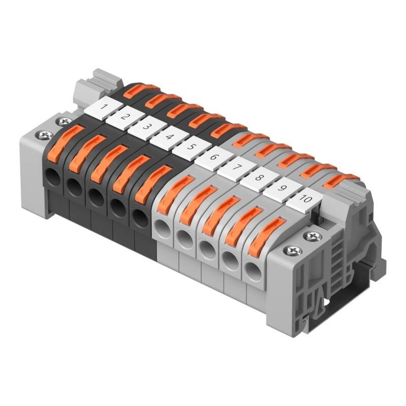 Set Conectori pentru Sina DIN Sonoff 211, 20 bucati, 250V, 32A, cupru, PA, alb - 3 | YEO