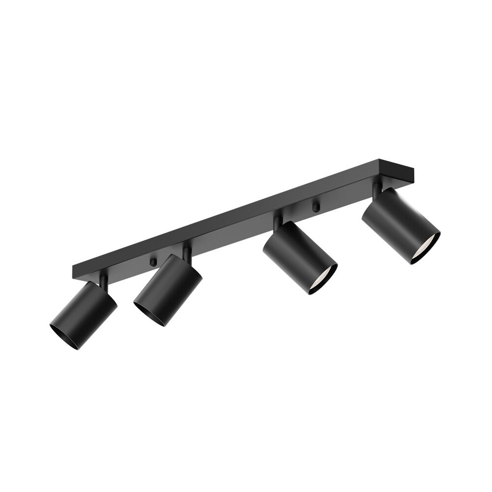 Spot aplicat 4xGU10, aluminiu, negru, IP20, Braytron - imagine 4