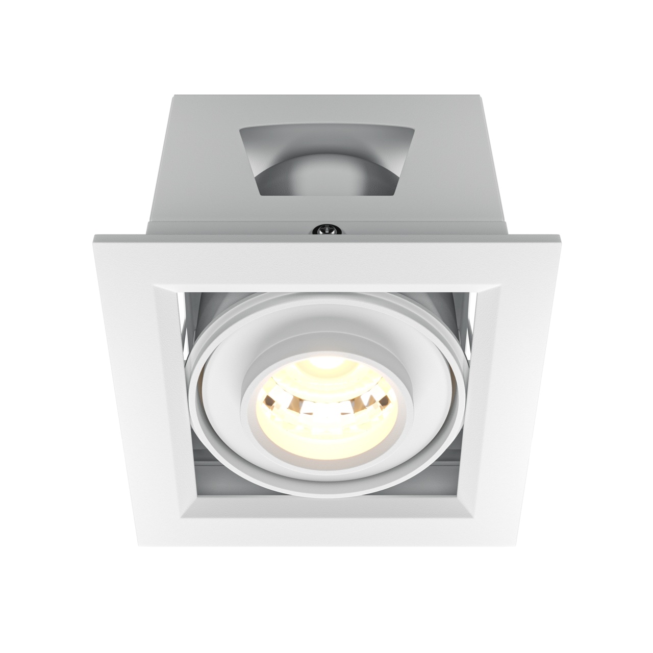 Spot LED 10W Incastrat, Maytoni, 750lm, Lumina Calda (3000K), Alb