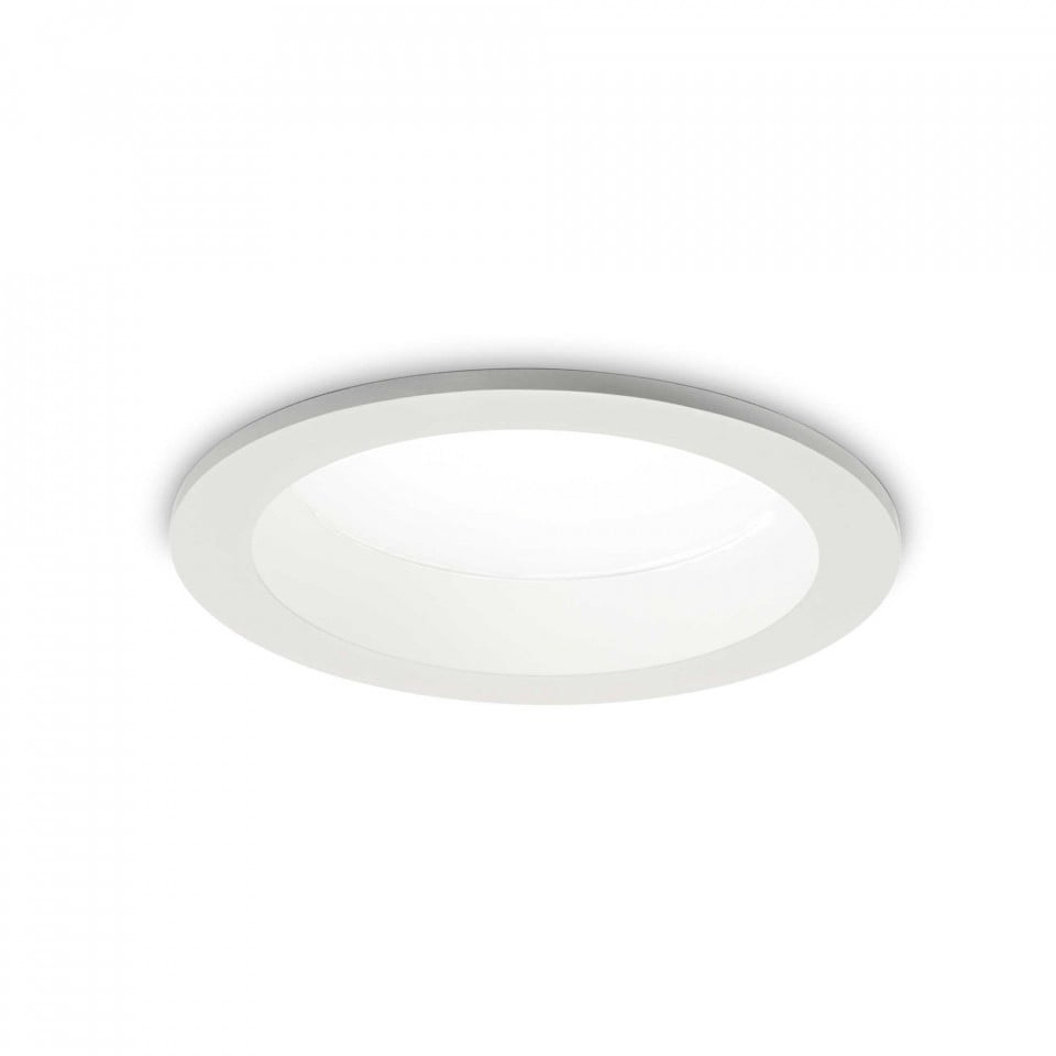 Spot LED Basic Fi Wide 193434, 30W, 3150lm, lumina neutra, IP20, alb, Ideal Lux