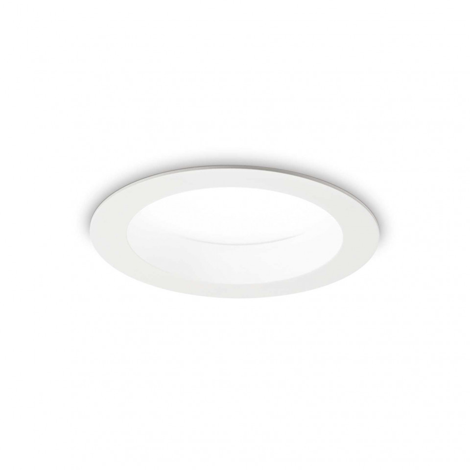 Spot LED Basic Fi Wide 193526, 15W, 1550lm, lumina calda, IP20, alb, Ideal Lux