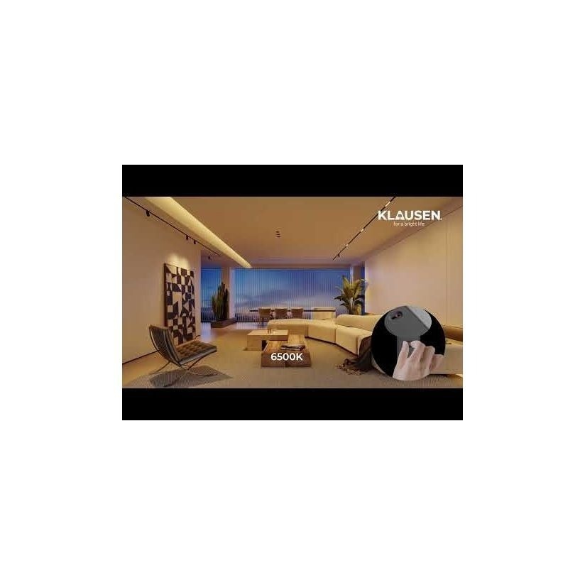 Spot LED slim pentru sina magnetica, 12W, lumina calda/neutra/rece, alb, Klausen - imagine 2