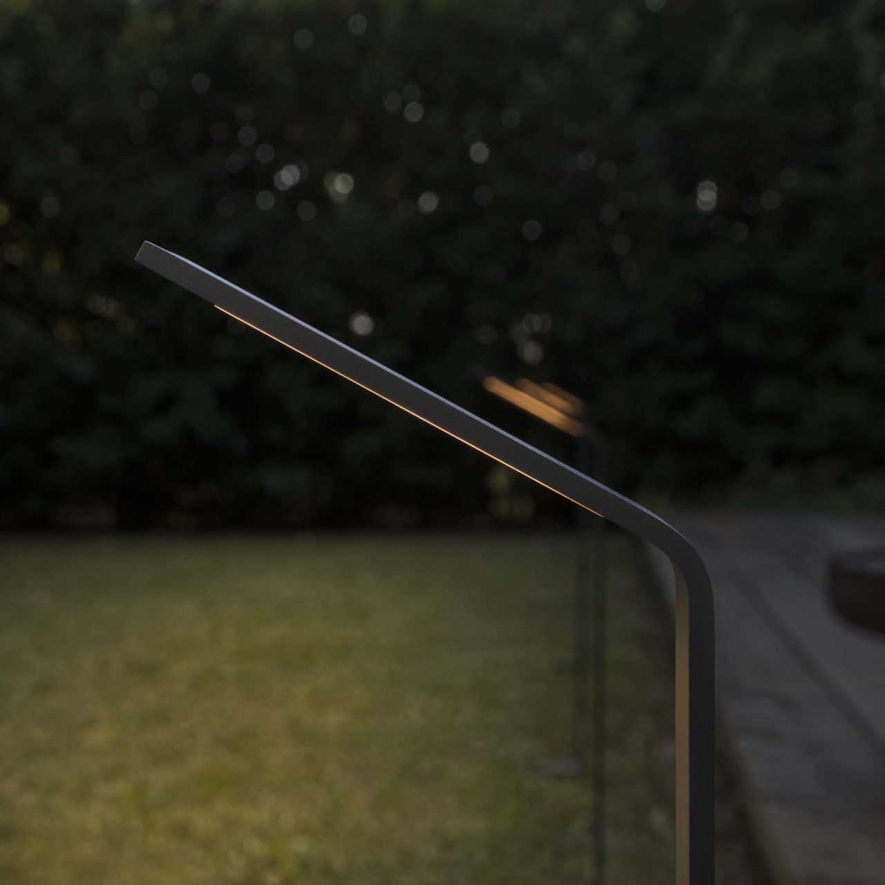 Stalp exterior LED Agos H80, 6.5W, 560lm, lumina calda (3000 K), IP54, cafeniu, Ideal Lux - imagine 7