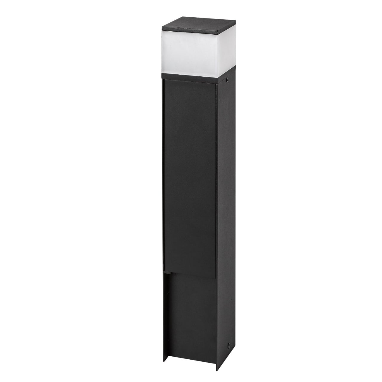 Stalp LED exterior Russet cu 2 prize integrate, 10W, 350 lm, lumina neutra (4000 K), IP44, negru, Rabalux