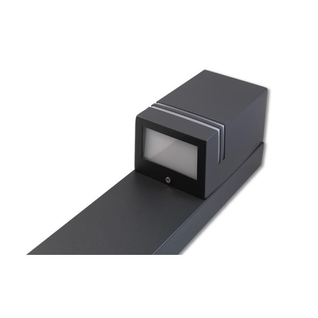 Stalp pentru exterior negru mat, 1 bec, dulie GU10, IP44, Masterled - 2 | YEO