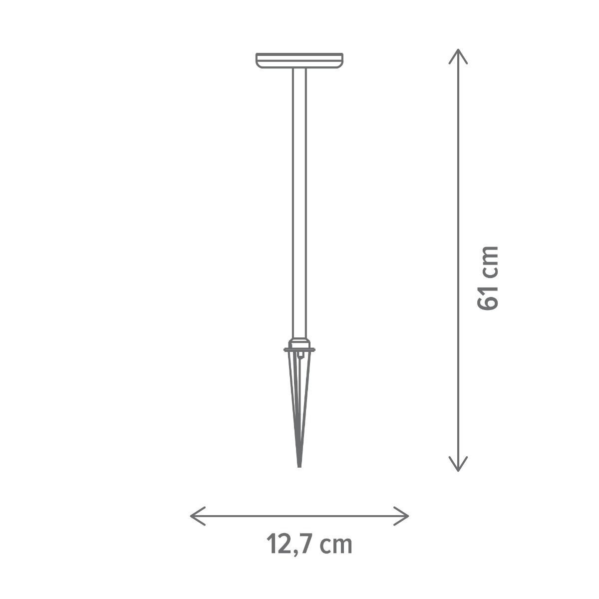 Stalp tip pichet LED Dover 4 Brick, 6W, lumina neutra(4000 K), caramiziu, Klausen
