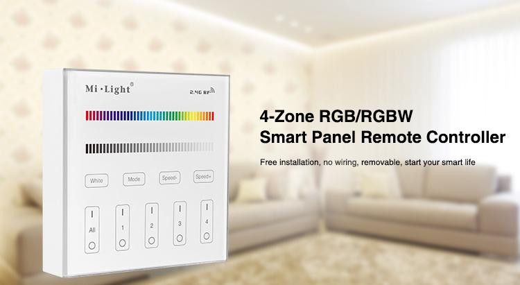 Telecomanda panou RGBW 4 zone Milight - 1 | YEO