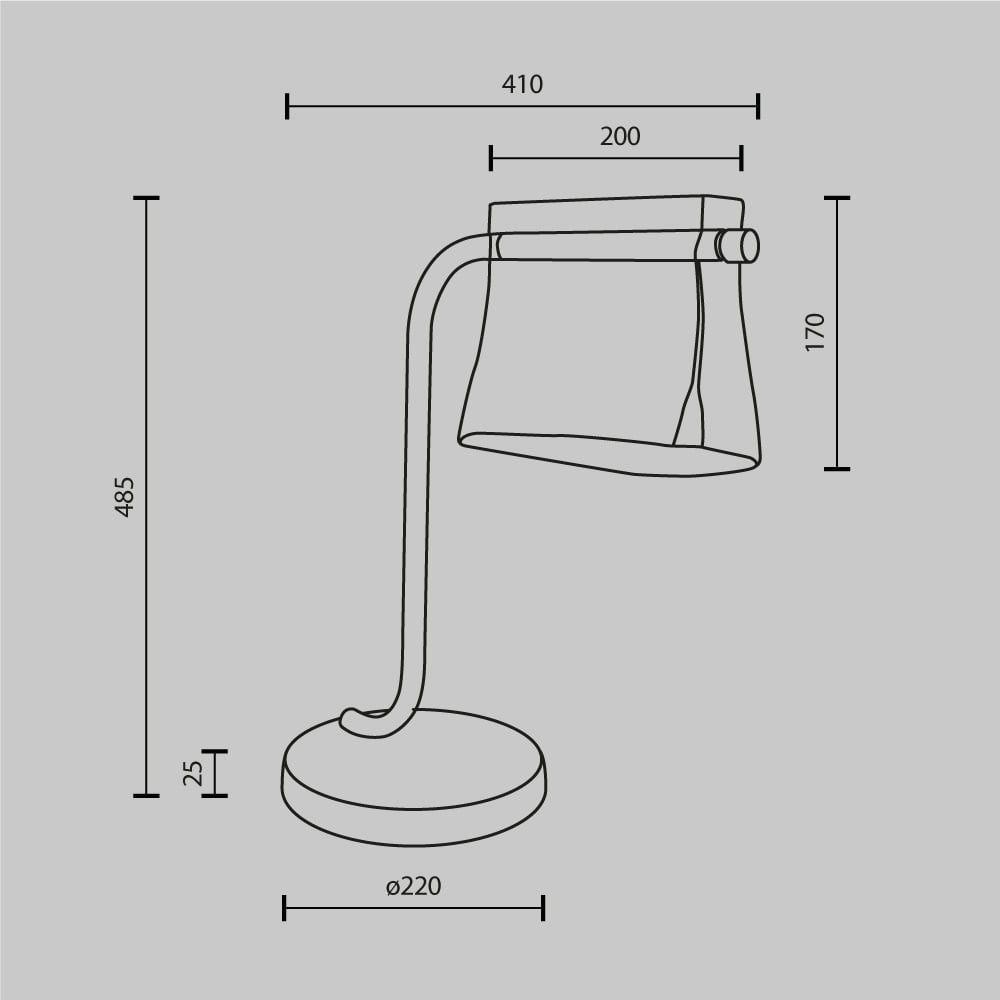 Veioza LED Cabaret MOD170TL-L8BS3K1, cu intrerupator, 8W, 850lm, lumina calda, IP20, auriu+transparent, Maytoni - 3 | YEO