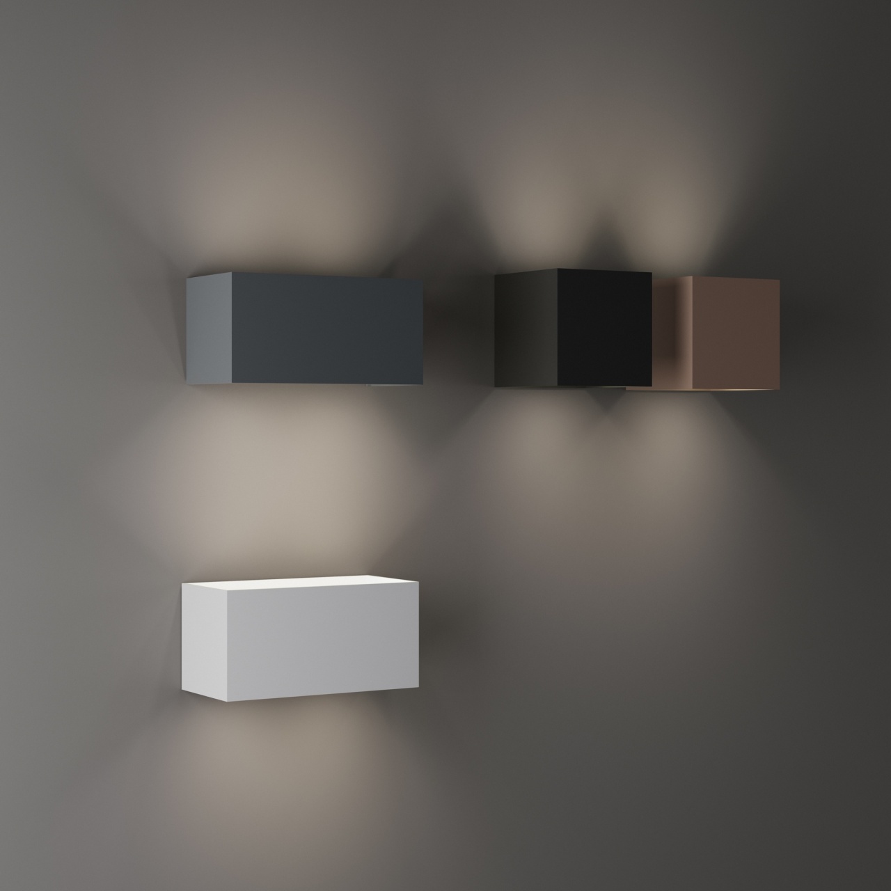 Aplica exterior LED Atom 25W, 1340lm, lumina calda (3000 K), IP54, antracit, Ideal Lux - imagine 2