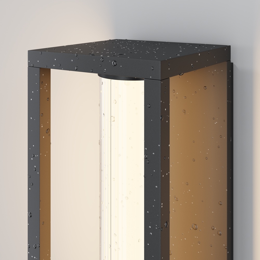 Aplica exterior LED Expo 12W, 650lm, lumina calda (3000 K), IP54, neagra, Outdoor - imagine 3