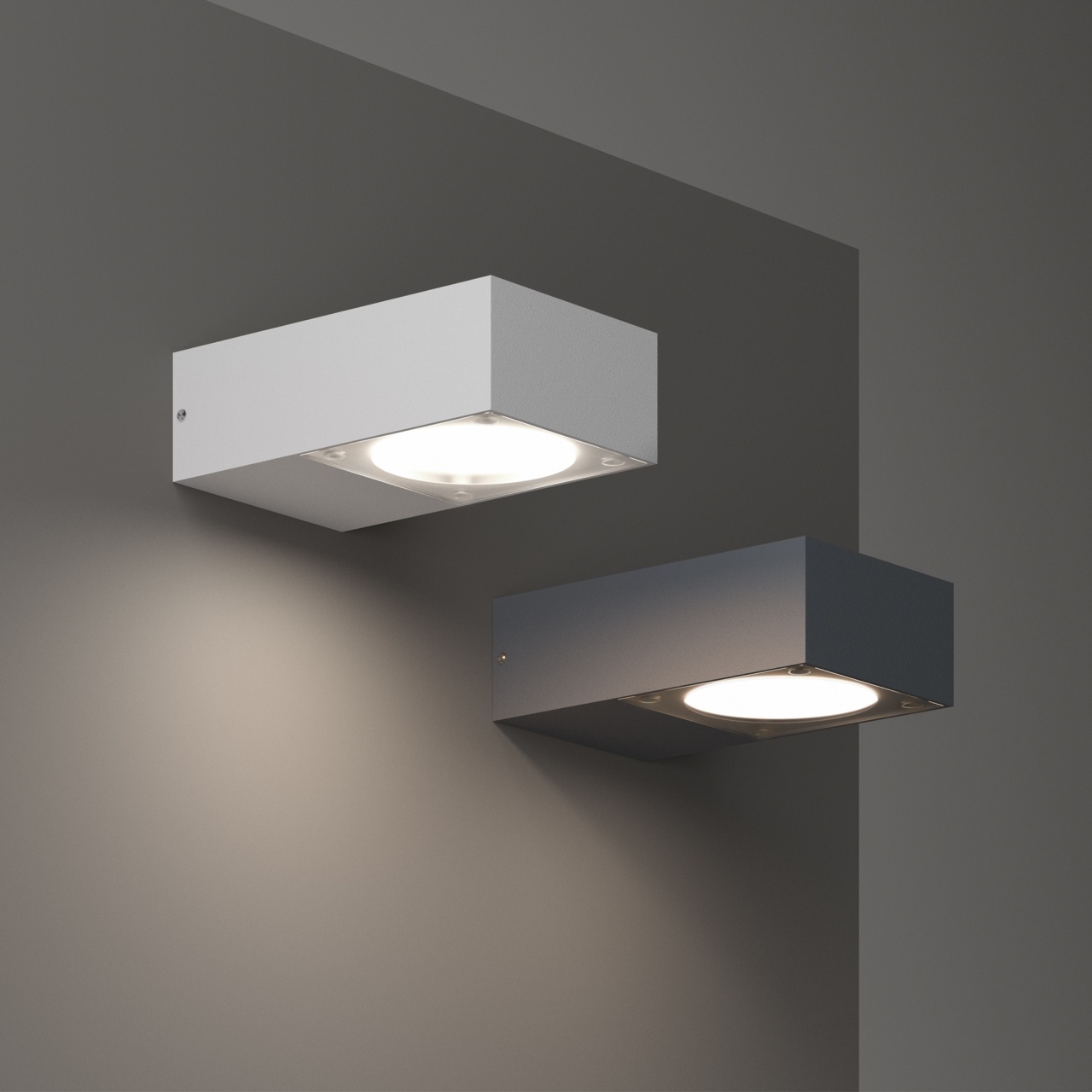 Aplica exterior Sirio, 1xGX53, IP65, antracit, Ideal Lux