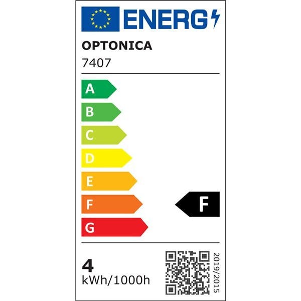 Aplica LED 7407-OP, 4W, 340lm, lumina calda, IP65, neagra, Optonica - 1 | YEO