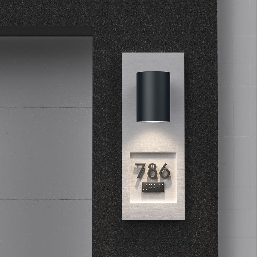 Aplica LED exterior 9W, 900lm, lumina calda/neutra/rece, IP65, gri inchis, Braytron - imagine 2