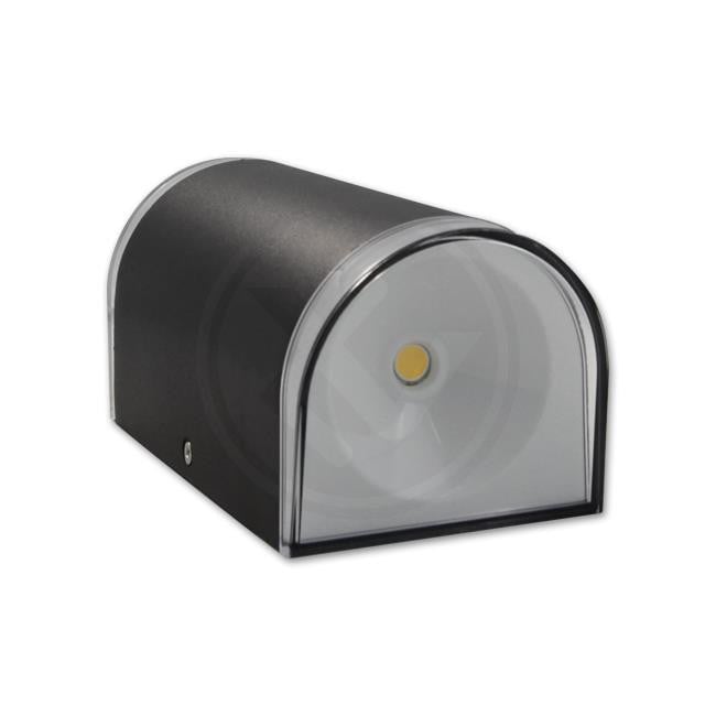 Aplica LED pentru exterior neagra, 7W, 980lm, lumina neutra (4500K), IP54, Masterled - 1 | YEO