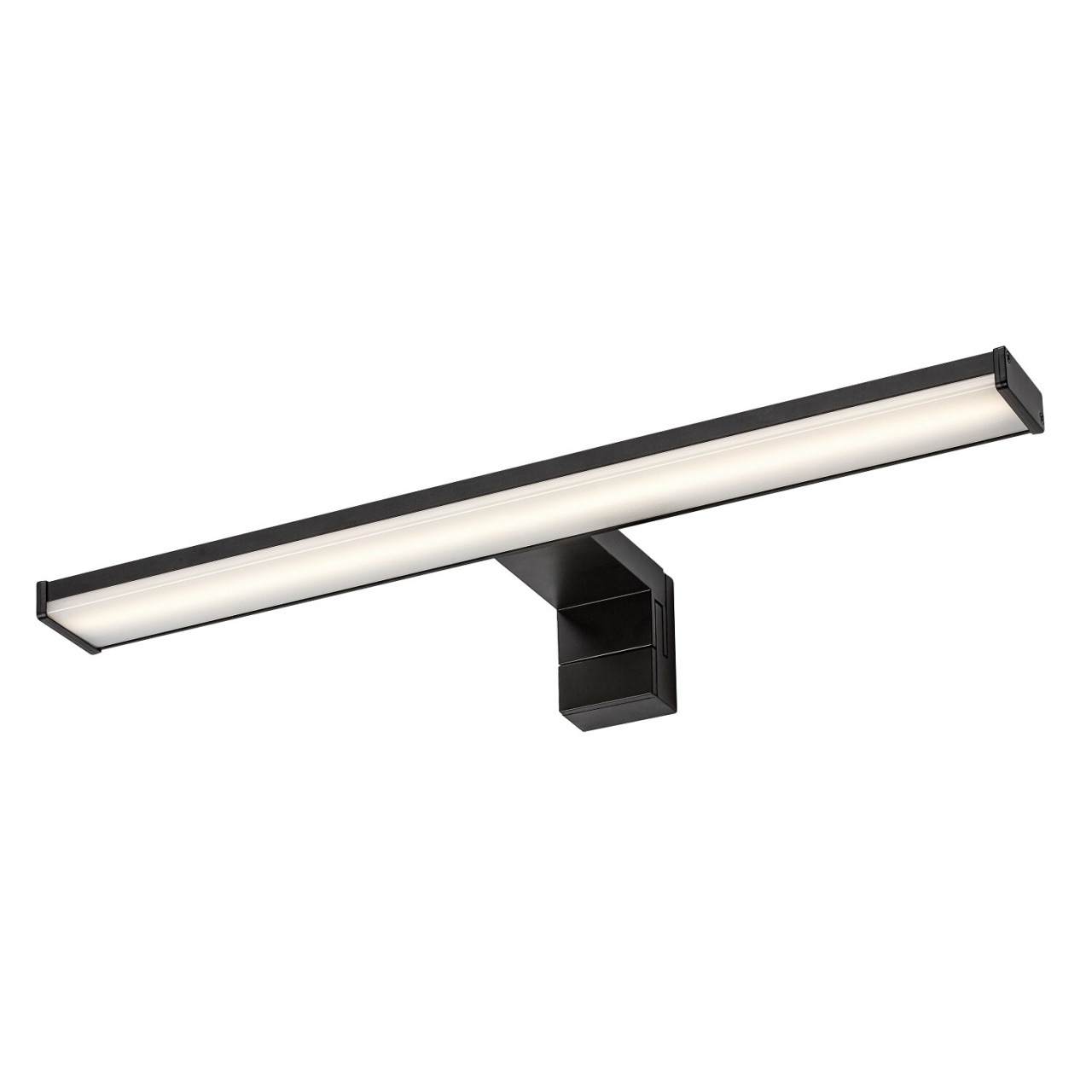 Aplica LED Seyra, 8W, 650 lm, lumina neutra (4000 K), IP44, neagra, Rabalux