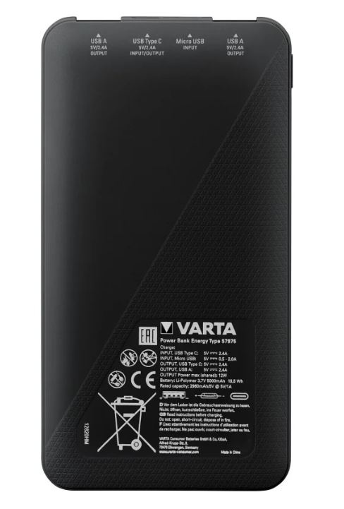 Baterie Externa 10000mAh, Varta, iesire USB A + C - 4 | YEO