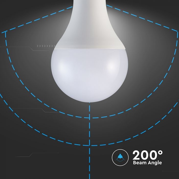 Bec LED 20W(150W) V-TAC A80 E27, 2452 lm, lumina neutra (4000K), clasa energetica E - 3 | YEO