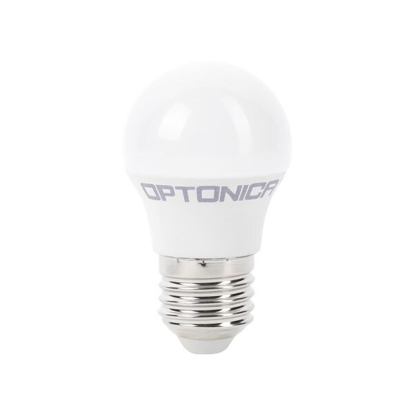 Bec LED 4W(32W) Optonica, G45, E27, 320 lm, lumina rece (6000K), clasa energetica G