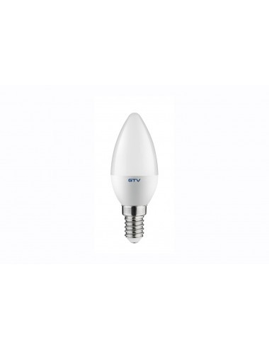 Bec LED 8W(55W) GTV, E14, 720 lm, lumina alba naturala (4000 K), clasa energetica F