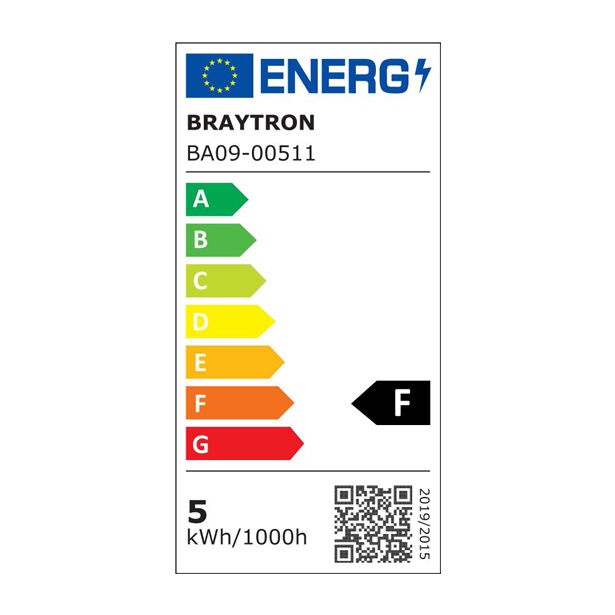 Bec led lumanare 5W(35W), dulie E14, forma C37, lumina neutra(4000 K), Braytron