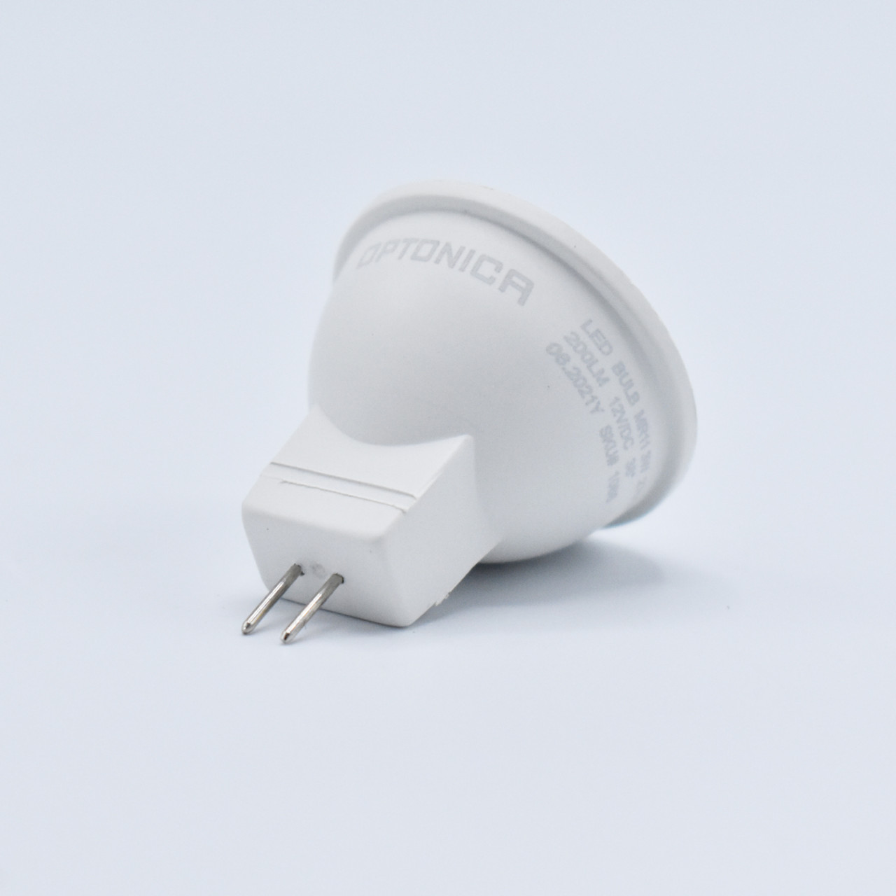 Bec LED MR11 3W(25W) Optonica, DC12V, GU5.3, 210 lm, lumina calda (2700K), clasa energetica G - 3 | YEO