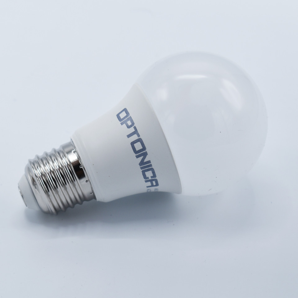 Bec LED Optonica, 9W(54W), E27, A60, 806 lm, lumina neutra (4500K), clasa energetica F - 3 | YEO