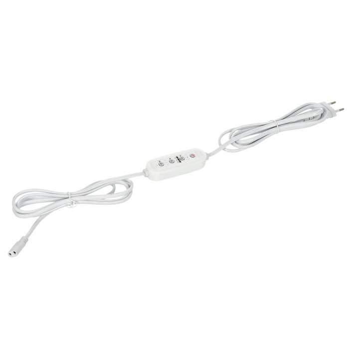 Cablu alimentare cu controler Growly, 2 pini, 3m, alb, Kobi Design