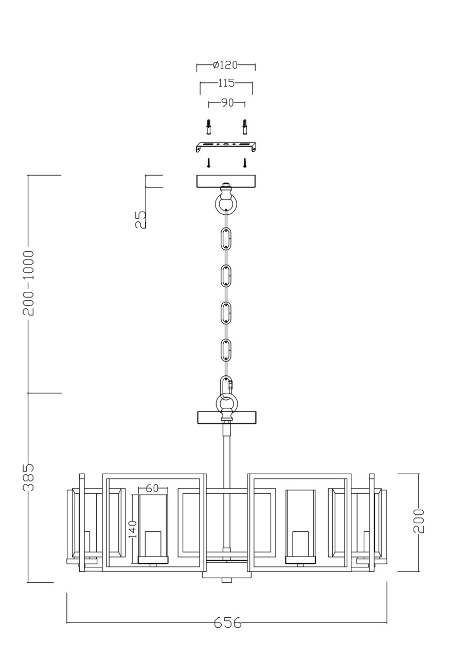 Candelabru Bowi H009PL-06G, 6xE14, auriu, IP20, Maytoni - 4 | YEO