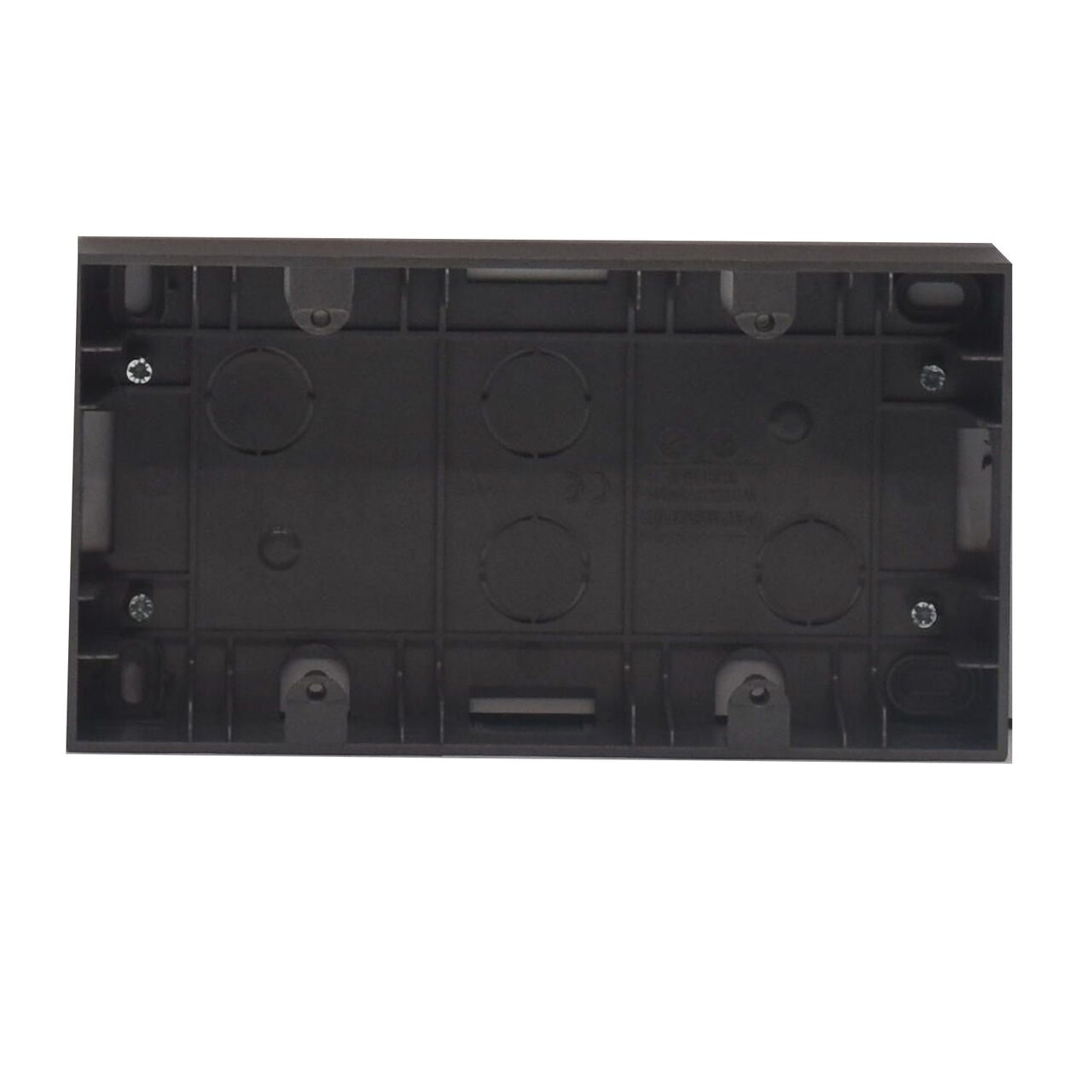 Doza dubla montaj aplicat, IP20, Negru, Panasonic Karre Plus 55