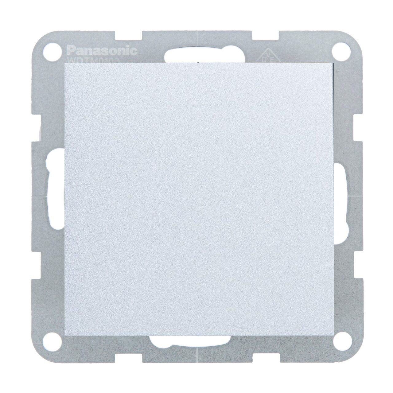 Intrerupator simplu 10A, IP20, Argintiu, Panasonic Karre Plus 55