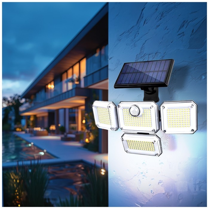 Lampa Solara LED Kobi, 2.5W, cu senzor de miscare si telecomanda, lumina rece(6000 K)