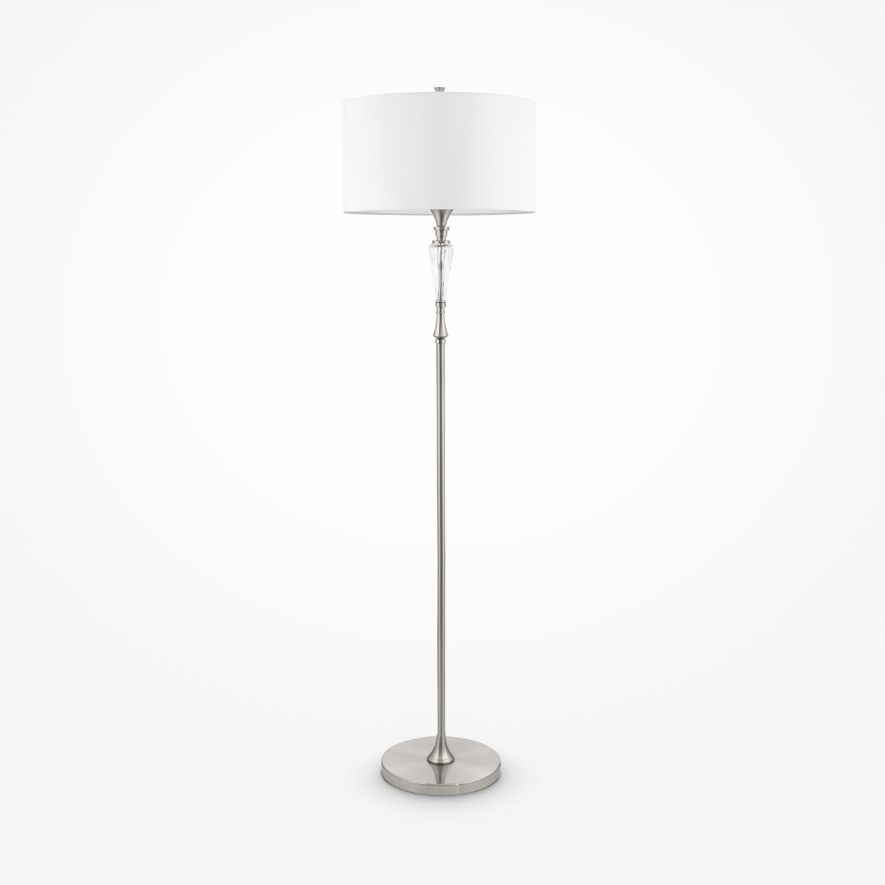 Lampadar Alicante MOD014FL-01N, cu intrerupator, 1xE27, crom+alb, IP20, Maytoni