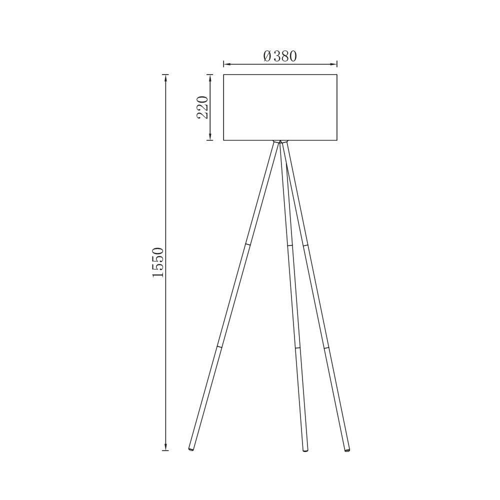 Lampadar Astral BR-BV06-00031, cu intrerupator, 1xE27, negru, IP20, Braytron - 3 | YEO