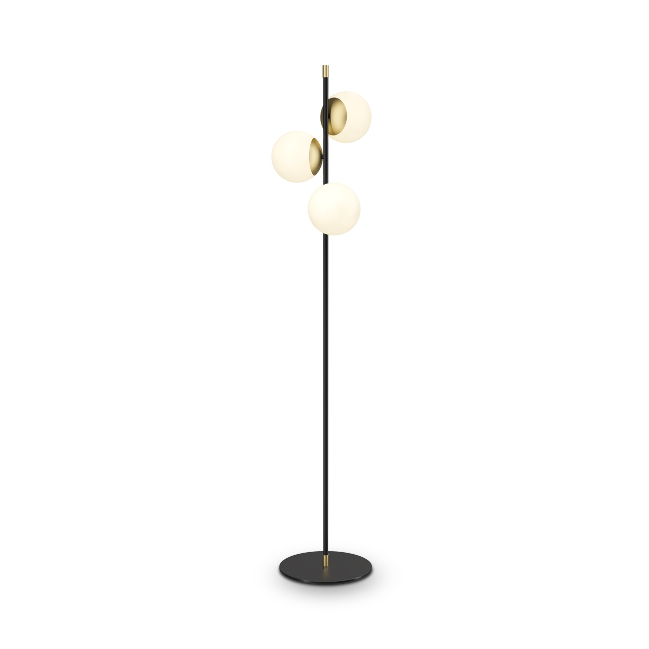 Lampadar Nostalgia MOD048FL-03G, cu intrerupator, 3xE14, negru+alb+auriu, IP20, Maytoni - 2 | YEO