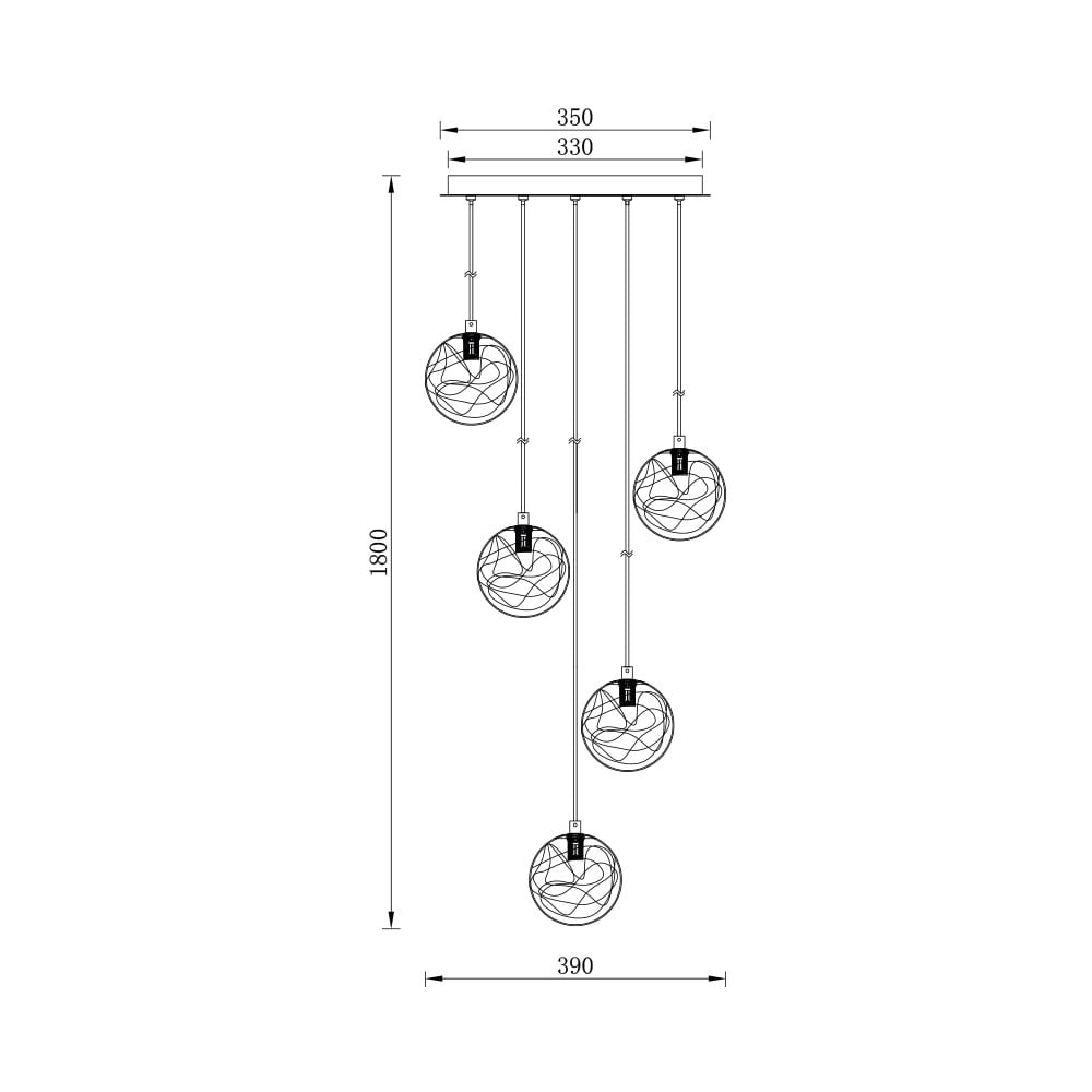 Lustra BR-BV01-00023, 5xG9, aurie+ transparenta, IP20, Braytron