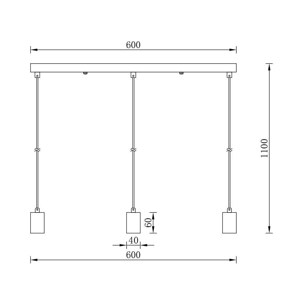 Lustra BR-BV04-00062, 3xE27, neagra, IP20, Braytron